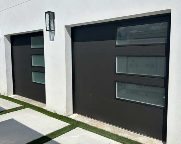 Clopay Modern Steel Doors in Lustra Matte Black Finish