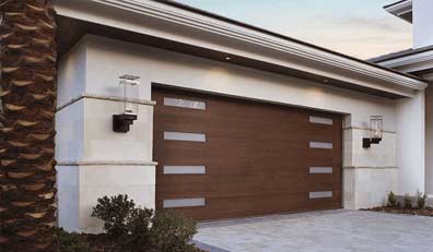 Faux Wood Modern Garage Doors Clopay Imagine Collection